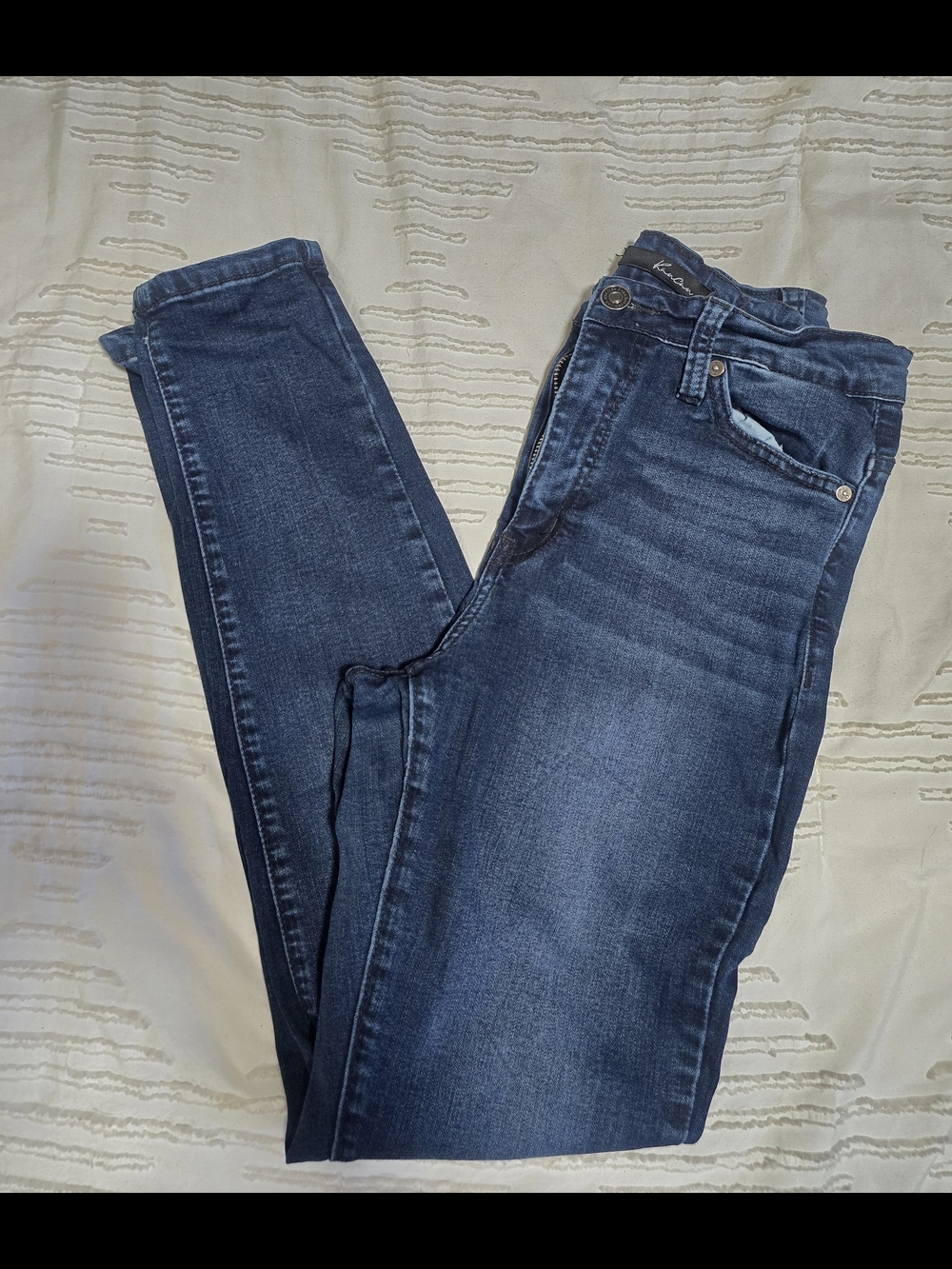 Kancan Skinny Jeans Womens Size 26 Dark Wash Stretch Denim Mid Rise